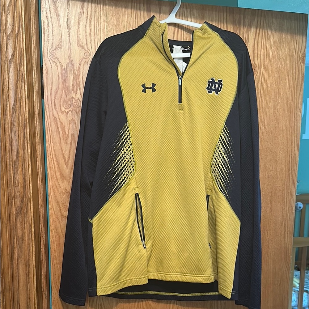 Under Armour Men's Yellow and Navy Performance Jacket